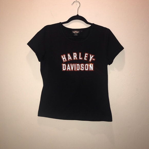 Harley Davidson embellished t shirt - Picture 1 of 3